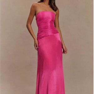 Meshki Serena Strapless Taffeta Dress